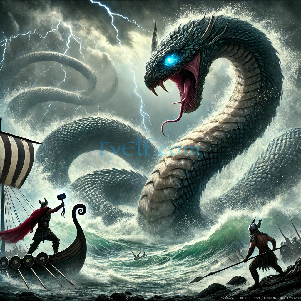 Midgard Serpent: The World-Encircling Dragon of Norse Mythology